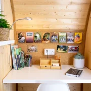 inside dory office pod