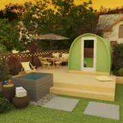 garden hot tub uk ideas