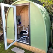 office garden pod in a house in uk