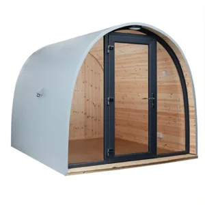 garden pod glass fronted garden pod with front glass