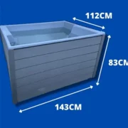 garden hottub size