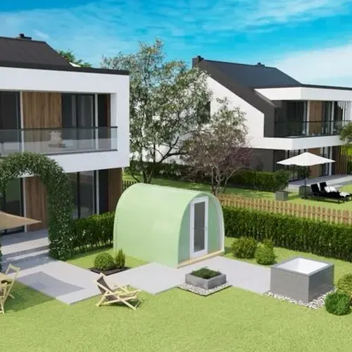 garden pod with hottub ideas garden pod with a hot tub uk
