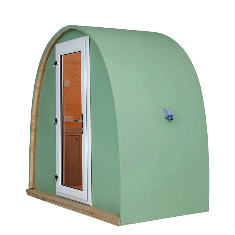 green dory pod side view dory pod green side view