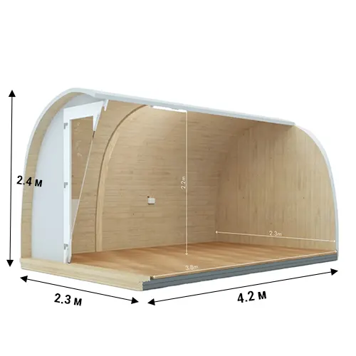 large garden pod dimensions